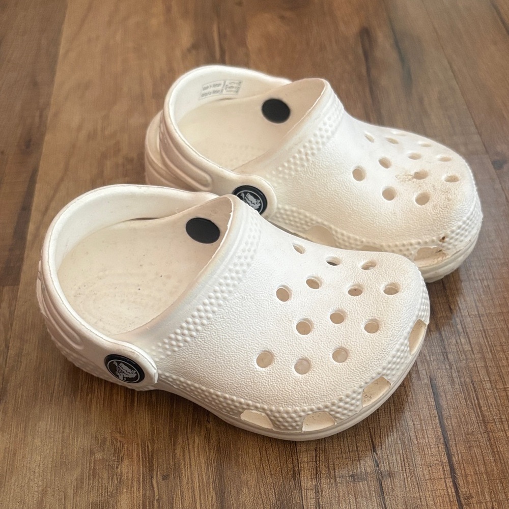 Kids White Clogs